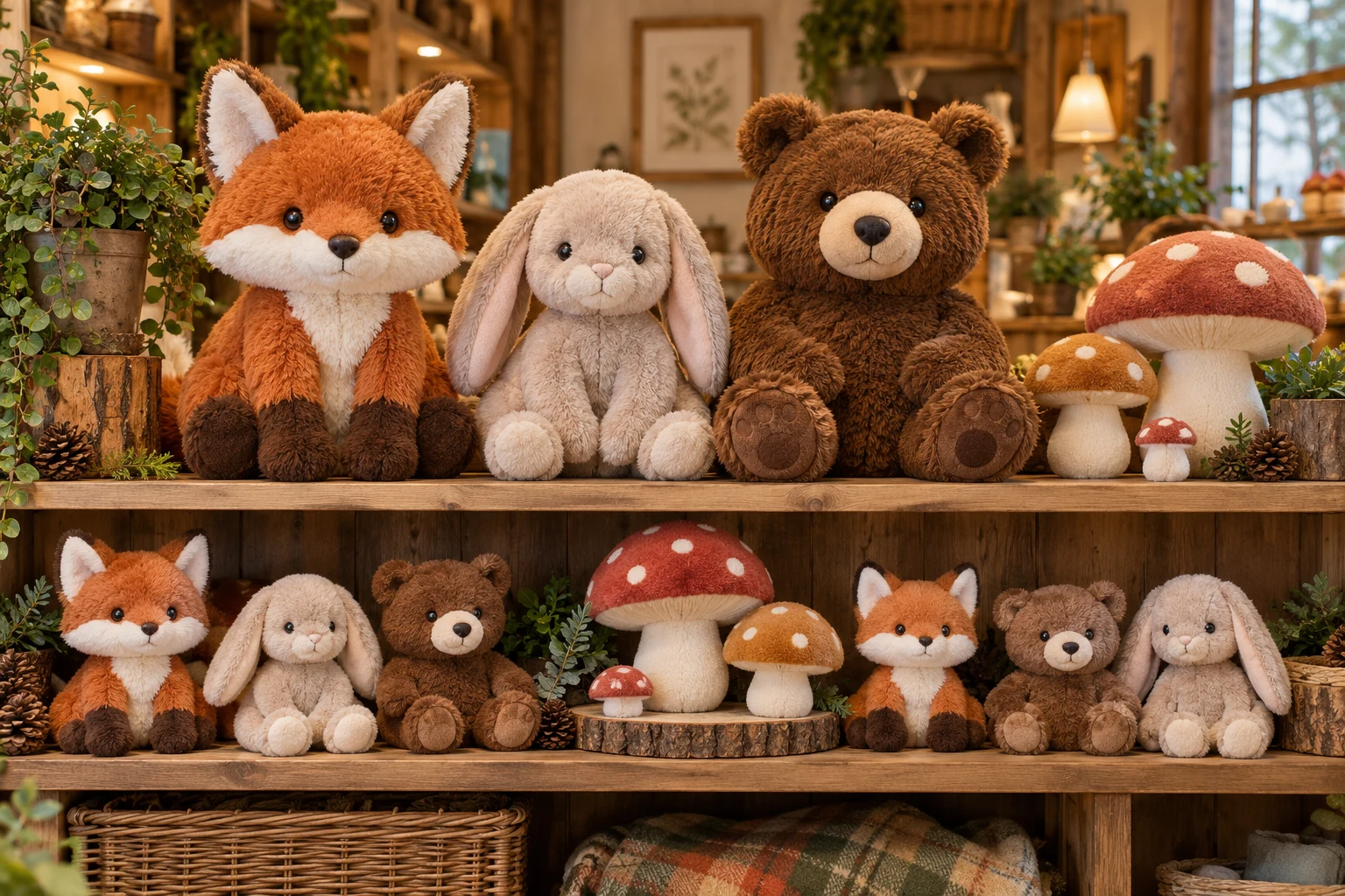 Collectible plush characters collection